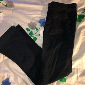 Black Bootcut American Eagle Khakis